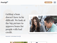 Tablet Screenshot of myprestige.com